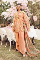 MARIA - B (3 Piece Unstitched Embroidered Lawn Suit | MPT-2602-A)