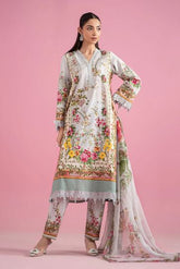 MARIA - B (3 Piece Unstitched Embroidered Lawn Suit | MPT-2605-B)