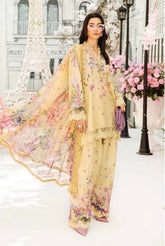 MARIA - B (3 Piece Unstitched Embroidered Lawn Suit | MPT-2603-A)