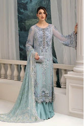 Maria - B (3 Piece Unstitched Embroidered Chiffon Suit | MPC-25-108)