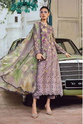 MARIA - B (M. PRINT) 3 Piece Unstitched Embroidered Cambric Suit | MPT-2706-B