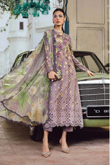 MARIA - B (M. PRINT) 3 Piece Unstitched Embroidered Cambric Suit | MPT-2706-B