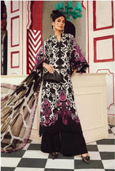 MARIA - B (M. PRINTS) 3 Piece Unstitched Embroidered Cambric Suit | MPT-2704-B