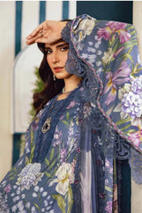 MARIA - B (M. PRINTS) 3 Piece Unstitched Embroidered Cambric Suit | MPT-2708-B