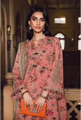 MARIA - B (M. PRINTS) 3 Piece Unstitched Embroidered Linen Suit | MPT-2707-A