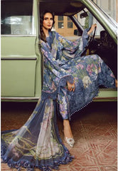 MARIA - B (M. PRINTS) 3 Piece Unstitched Embroidered Cambric Suit | MPT-2708-B