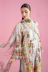 MARIA - B (3 Piece Unstitched Embroidered Lawn Suit | MPT-2605-B)