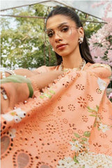 MARIA - B (3 Piece Unstitched Embroidered Lawn Suit | MPT-2602-A)