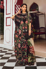 MARIA - B (M. PRINTS) 3 Piece Unstitched Embroidered Cambric Suit | MPT-2709-B