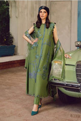 MARIA - B (M.PRINTS) - 3 Piece Unstitched Embroidered Cambric Suit | MPT-2701-A