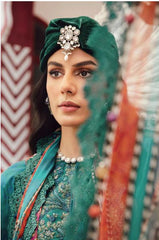 MARIA - B (M. PRINTS) - 3 Piece Unstitched Embroidered Cambric Suit | MPT-2710-B