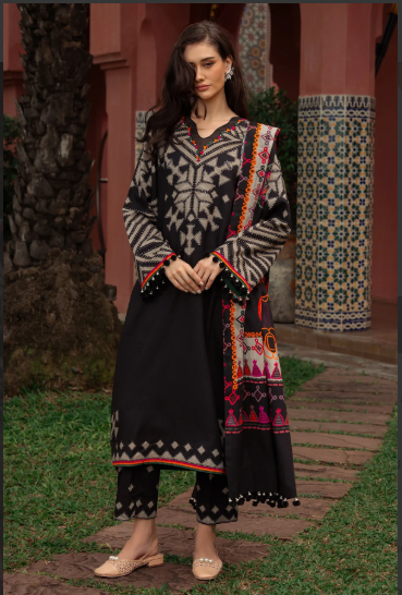 CHARIZMA - 3-PC Unstitched Printed Linen Collection CPW5-06
