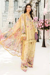 MARIA - B (3 Piece Unstitched Embroidered Lawn Suit | MPT-2603-A)