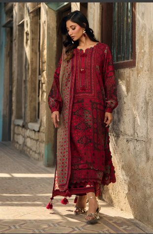 CHARIZMA - C-Print Vol-03 Printed Linen Unstitched 3Pc Suit CPW5-23