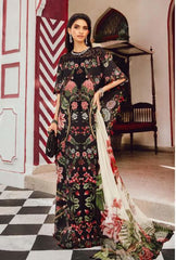 MARIA - B (M. PRINTS) 3 Piece Unstitched Embroidered Cambric Suit | MPT-2709-B