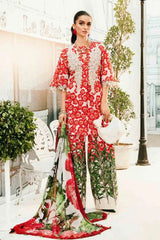 MARIA - B (3 Piece Unstitched Embroidered Lawn Suit | MPT-2606-B)