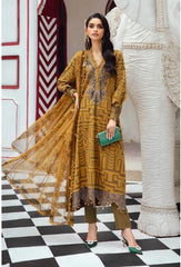 MARIA - B (M. PRINTS) 3 Piece Unstitched Embroidered Cambric Suit | MPT-2703-A
