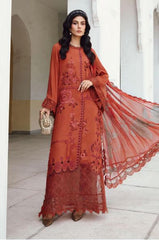 MARIA - B (M. PRINTS) 3 Piece Unstitched Embroidered Cambric Suit | MPT-2701-B
