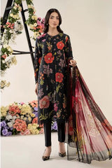 MARIA - B (3 Piece Unstitched Embroidered Lawn Suit | MPT-2607-B)