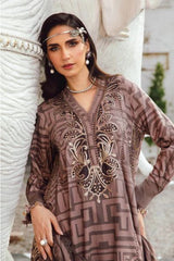 MARIA - B (M. PRINTS) 3 Piece Unstitched Embroidered Cambric Suit | MPT-2703-B
