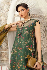 MARIA - B (M. PRINTS) 3 Piece Unstitched Embroidered Linen Suit | MPT-2707-B