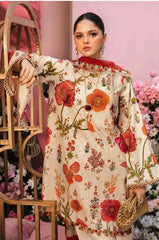 MARIA - B (3 Piece Unstitched Embroidered Lawn Suit | MPT-2607-A)