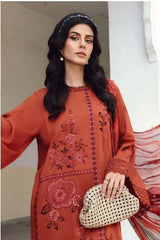 MARIA - B (M. PRINTS) 3 Piece Unstitched Embroidered Cambric Suit | MPT-2701-B