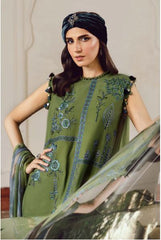 MARIA - B (M.PRINTS) - 3 Piece Unstitched Embroidered Cambric Suit | MPT-2701-A
