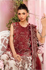 MARIA - B (3 Piece Unstitched Embroidered Lawn Suit | MPT-2608-A)