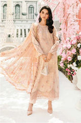 MARIA - B (3 Piece Unstitched Embroidered Lawn Suit | MPT-2601-A)