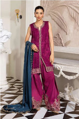 Maria - B (3 Piece Unstitched Embroidered Chiffon Suit | MPC-25-102)