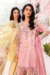 MARIA - B (3 Piece Unstitched Embroidered Lawn Suit | MPT-2603-A)