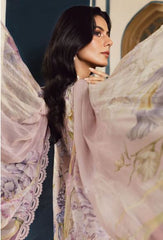 MARIA - B (M. PRINTS) 3 Piece Unstitched Embroidered Cambric Suit | MPT-2708-A