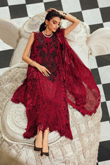 MARIA - B (M. PRINT) 3 Piece Unstitched Embroidered Linen Suit | MPT-2702-A