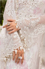 Maria - B (3 Piece Unstitched Embroidered Chiffon Suit - MPC-25-101)